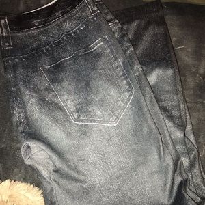 Jean printed leggings